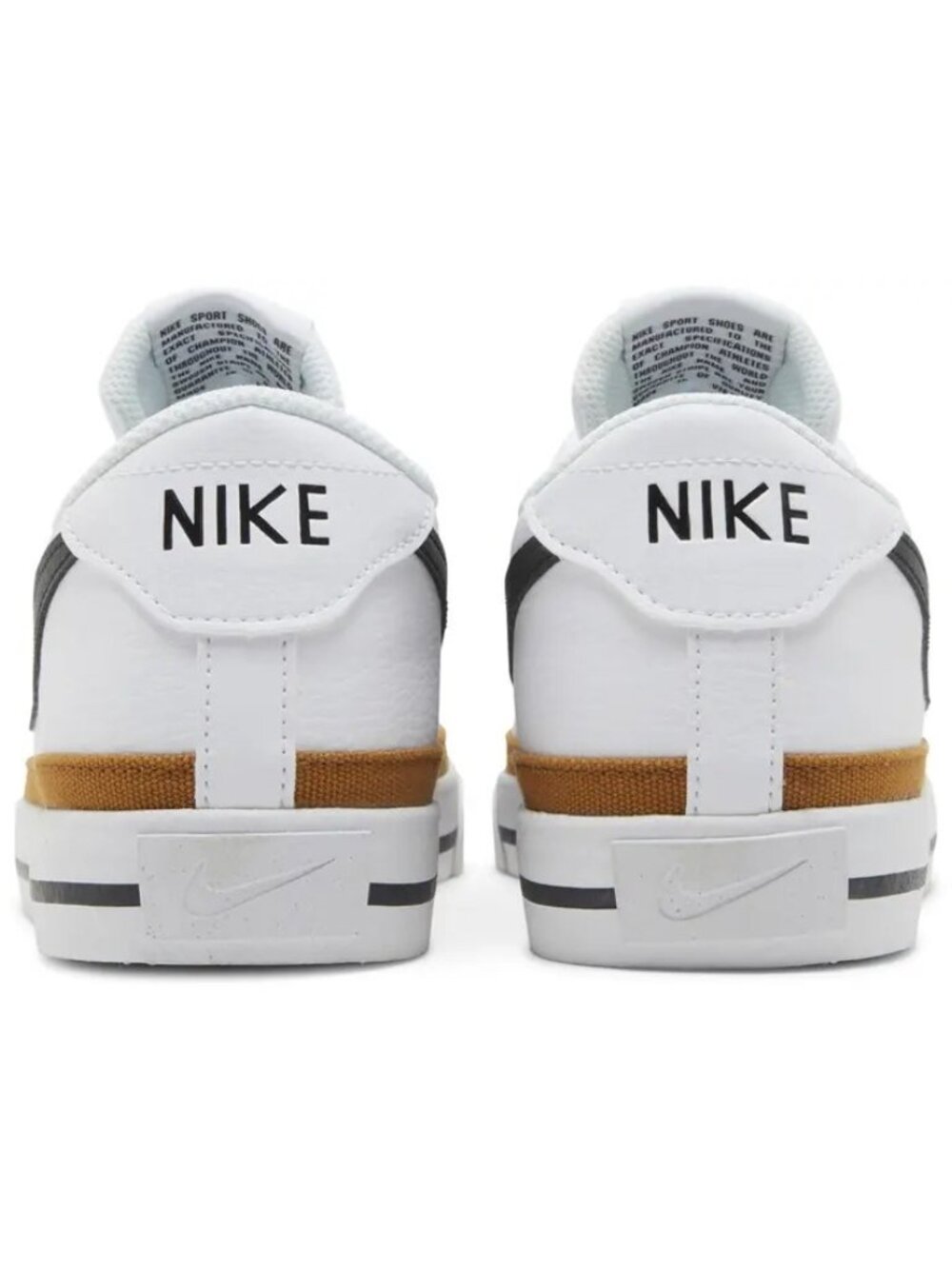 Nike Court Legacy Next Nature White Desert Ochre Mens Shoes Size 11.5 DH3162-100 - Picture 7 of 13